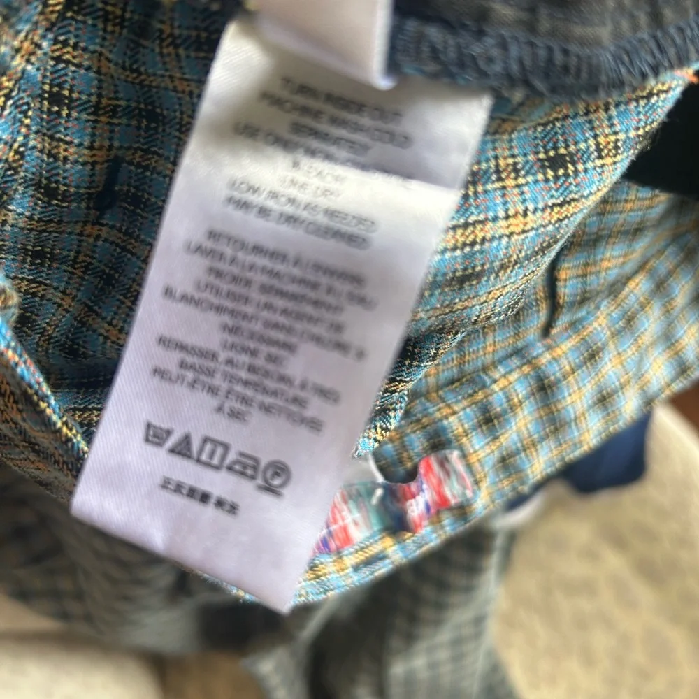 Urban Outfitters‎ Kick Flare Plaid Pants Size 0 Blue